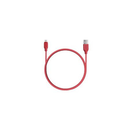 CABLE MICRO-USB 2M RED/RTL...
