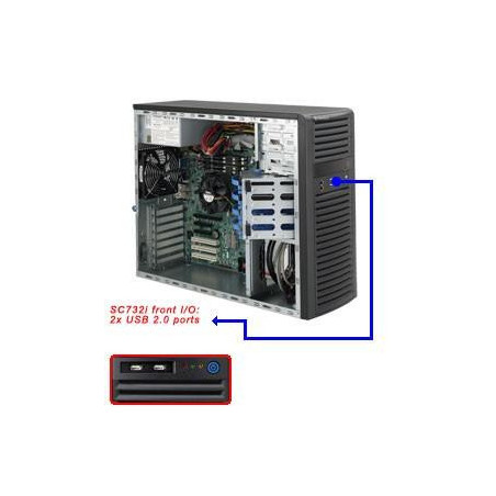 SERVER CHASSIS TOWER 500W...