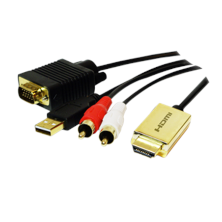 2m HDMI to VGA with Audio...