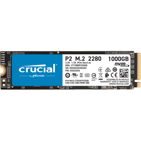 Crucial SSD P2 1000 GB, M.2...